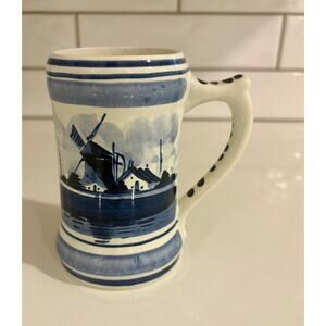 Vintage Hand-Painted Delft Ceramic Mug made in Holland